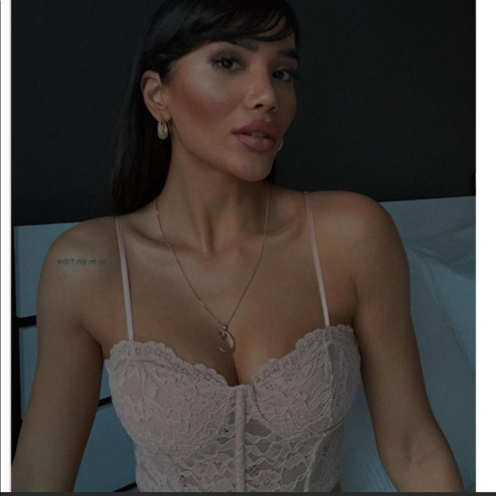 ZARA LACE CORSET STYLE TOP